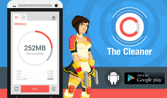 تطبيق The Cleaner لتنظيف وتسريع هاتف اندرويد مجانا