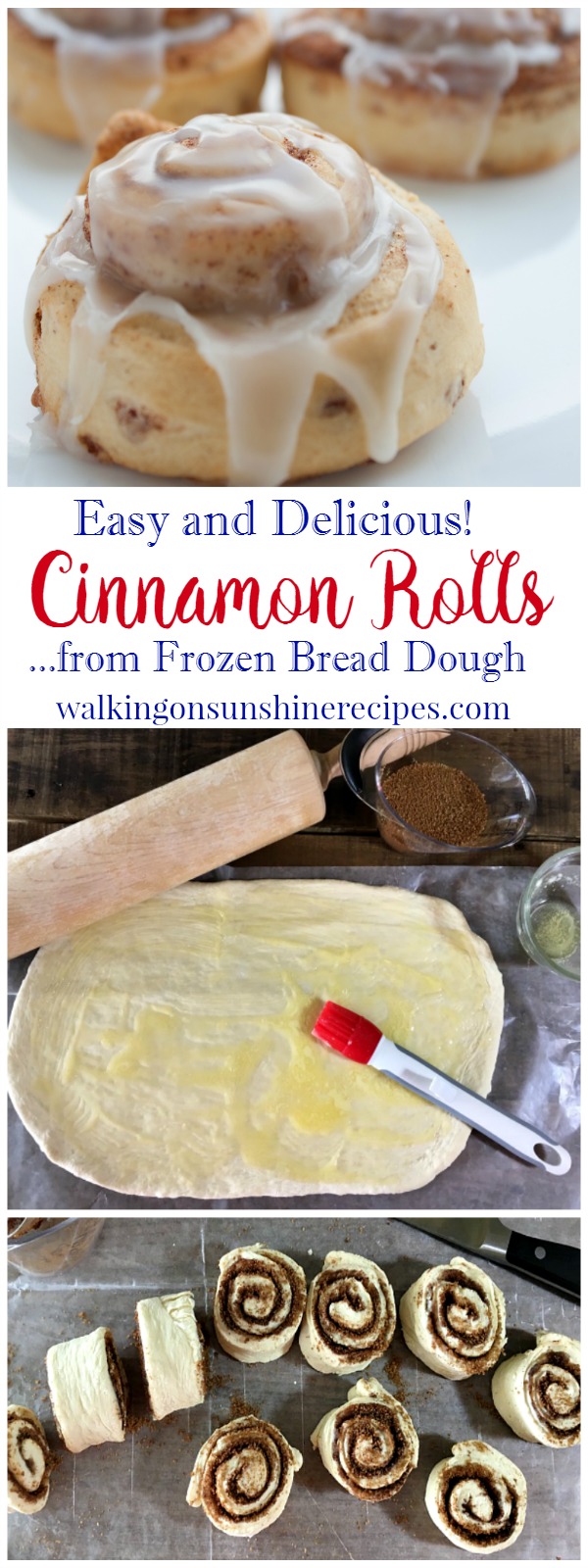 Recipe How to Make Easy Cinnamon Rolls using Frozen Bread Dough