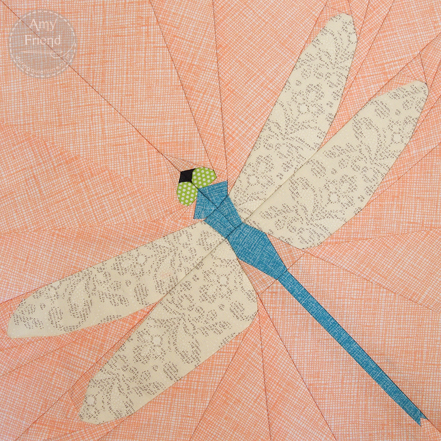 Dragonfly Paper Pieced Pattern | During Quiet Time Dragonfly Paper Pieced Pattern | During Quiet Time