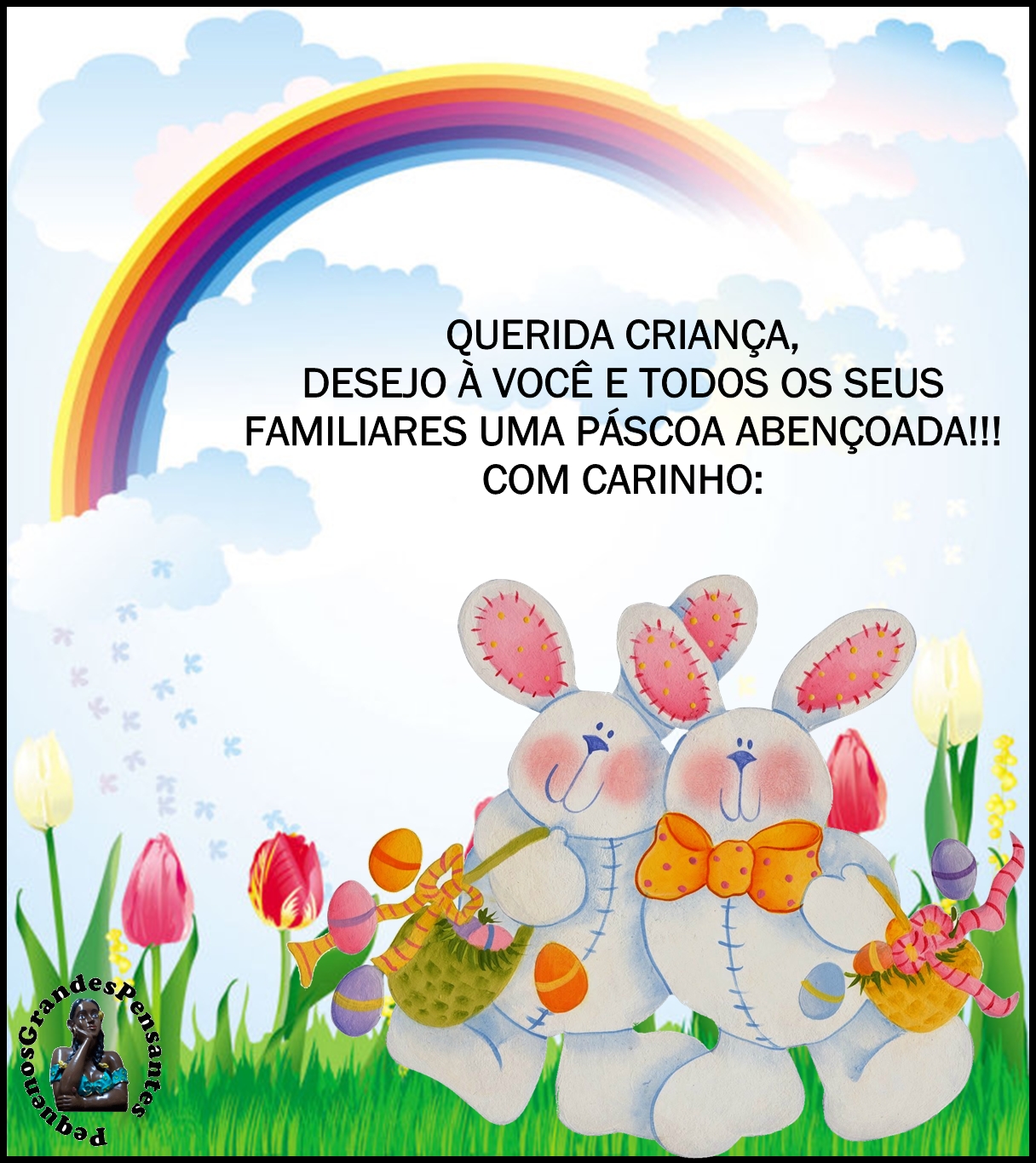 Pequenos Grandes Pensantes.: Cartões de Páscoa para Educação Infantil