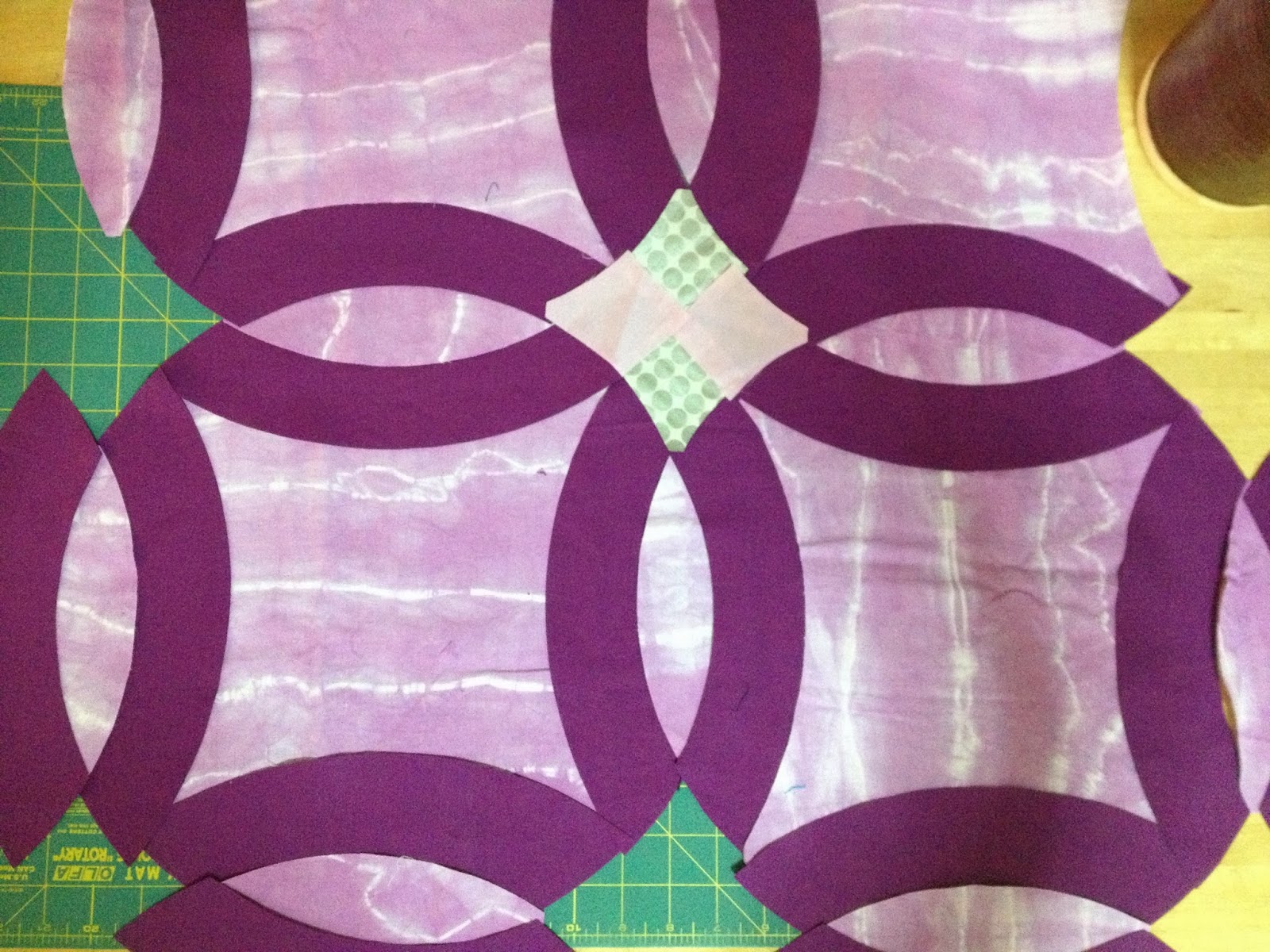 NYC Metro Modern Quilters Guild Modern Double Wedding Ring Quilt