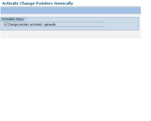 SAP Technical Change Pointers in SAP