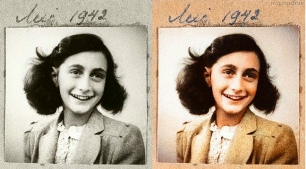 28 Realistically Colorized Historical Photos Make the Past Seem Incredibly Alive - Anne Frank, 1942