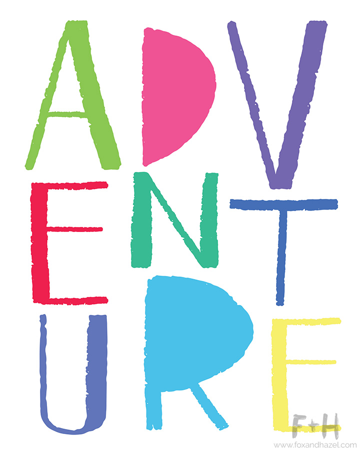 Free Children's Adventure Art Print - Fox + Hazel