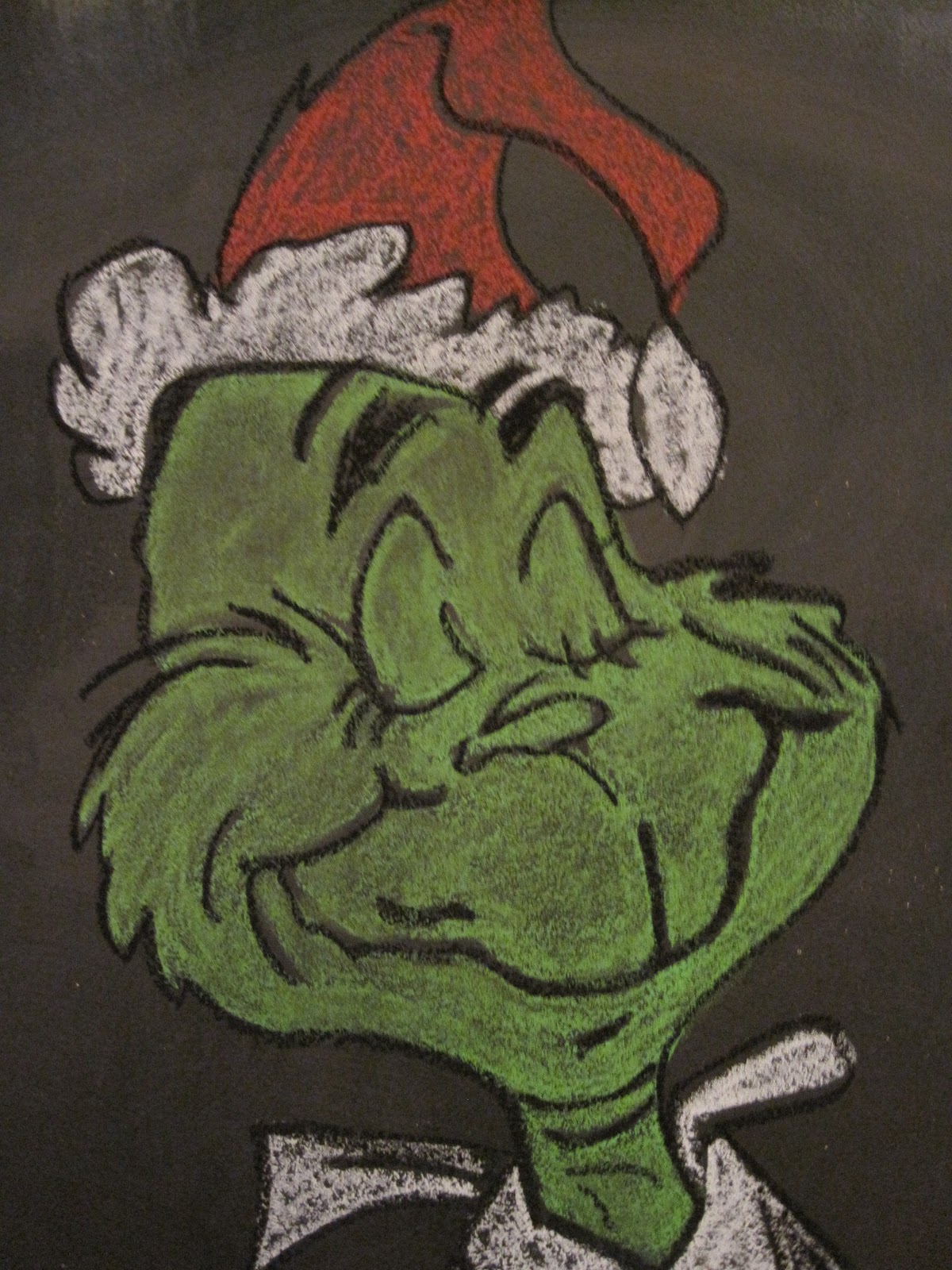 It's a Chalkboard Muralcle! How the Grinch Stole Christmas
