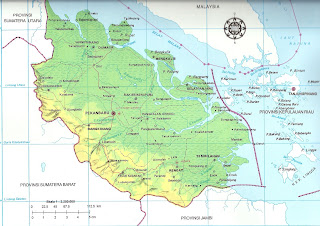 Peta Propinsi Riau pulau Sumatera