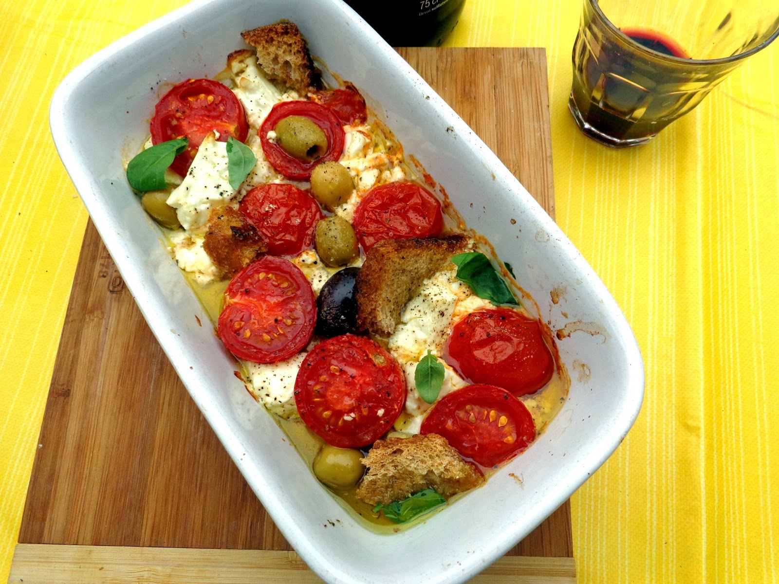 Wat ik gegeten heb: Ovenschaaltje met feta en tomaten