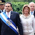 Ana Ligia de Saca, ex primera dama de El Salvador, detenida bajo custodia policial en un hospital