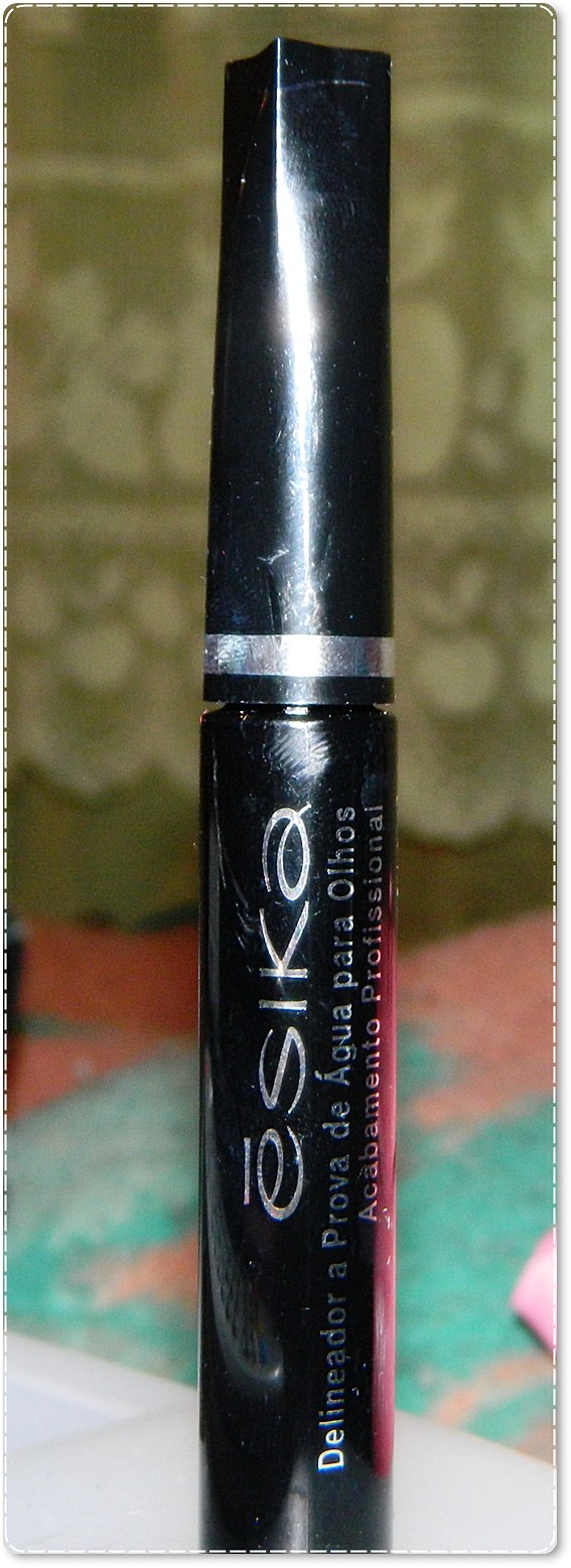 Rosa Com Preto Delineador Líquido à prova d'água Esika