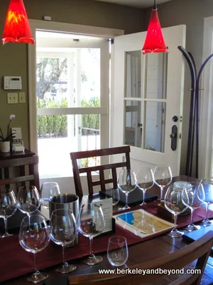 Sojourn Cellars Tasting Salon set-up in Sonoma Wine Country