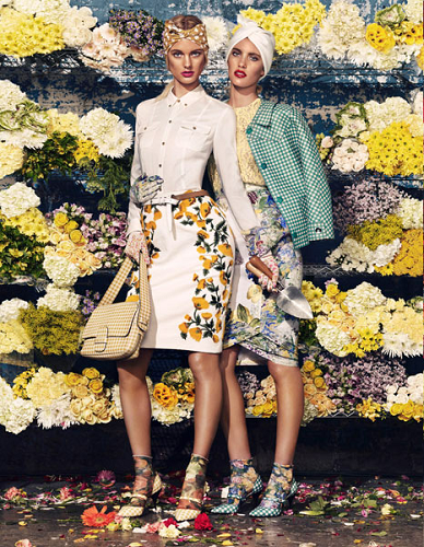 Bloom Town shoot styled Giovanna Battaglia and shot by Sharif Hamza for W Magazine March 2012 via Fashion Gone Rogue