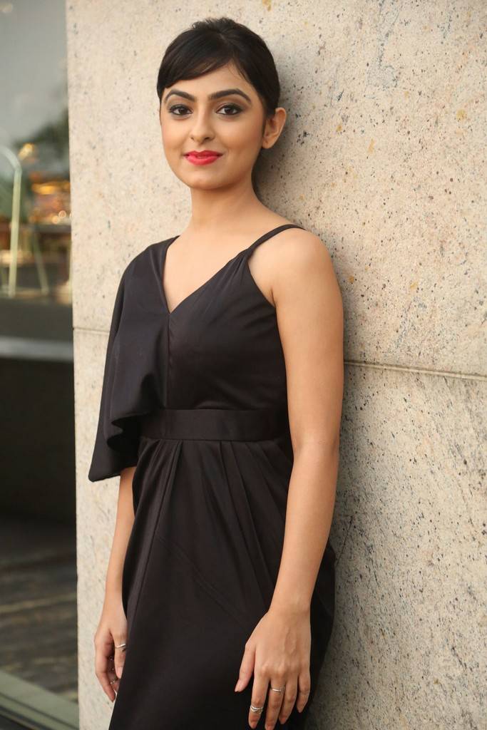 Beautiful Chennai Girl Pooja K Doshi Photo Shoot In Long Black Dress
