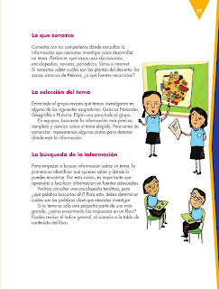 Apoyo Primaria Español 5to grado Bloque II lección 4 Buscar información en diversas fuentes para escribir un texto expositivo
