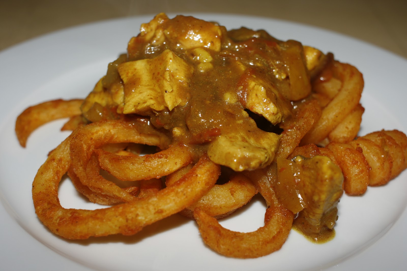 today's food party Curry Chicken and Chips
