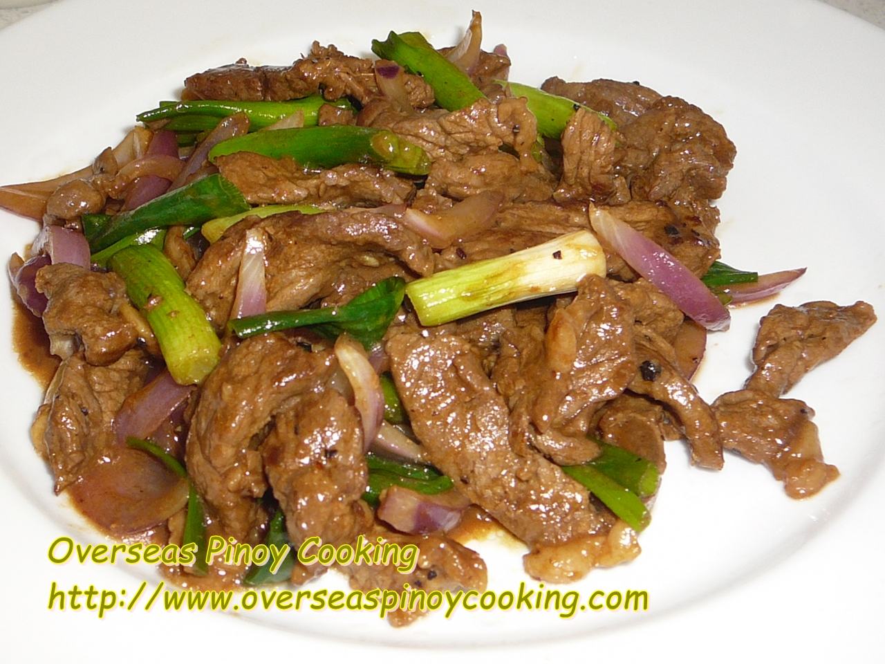 Pork with Spring Onion Stirfry
