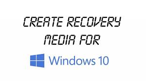 create recovery media windows 10 dell