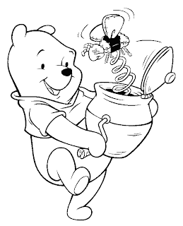 mewarnai gambar Winny the pooh