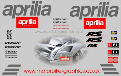 Aprilia RS 125 Sticker decal kits oem genuine