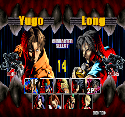 Bloody Roar 2 selec players