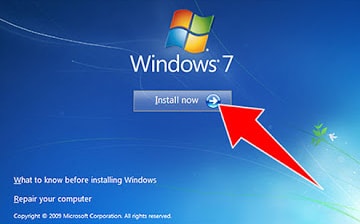 Windows 7 kaise install kare full step by step guide Install Now button