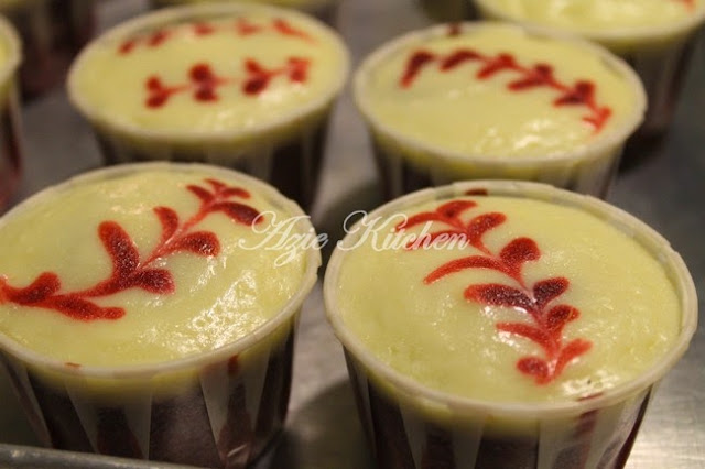 Red Velvet Cheese Brownies Cupcakes