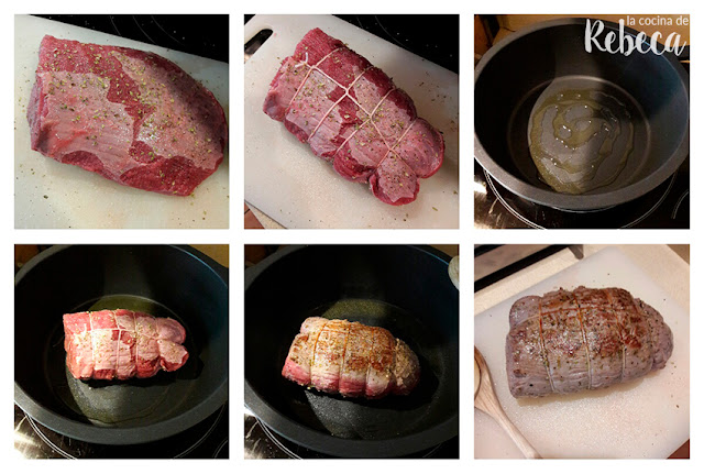 Receta de redondo de ternera asado: preparación de la carne