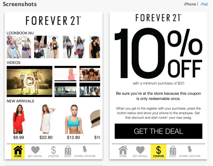 Discounts for Forever 21 Online