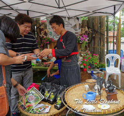 Coffee Market in Nan, North Thailand