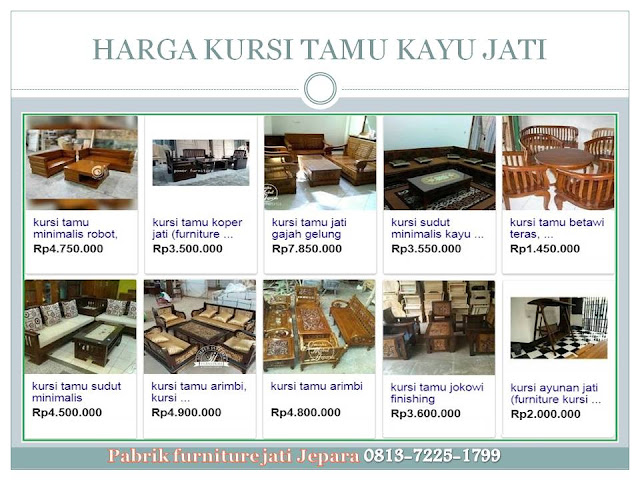 Harga kursi tamu kayu jati