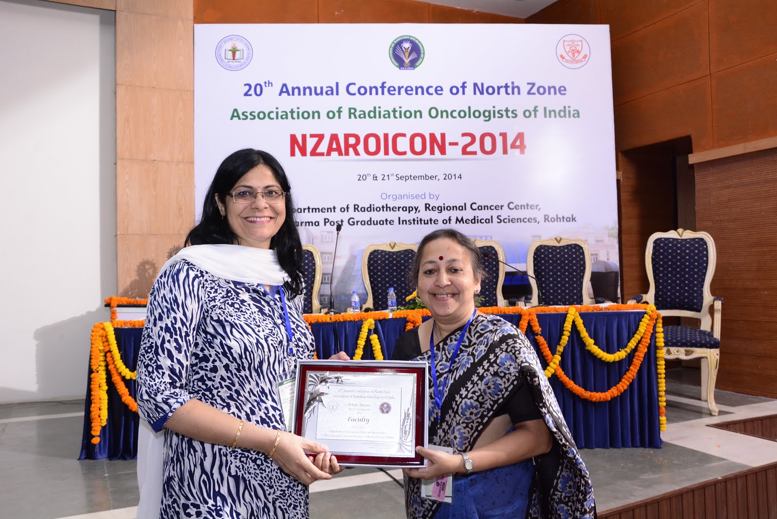 Dr Sushmita Ghoshal & Dr Sapna Manocha during NZAROICON 2014