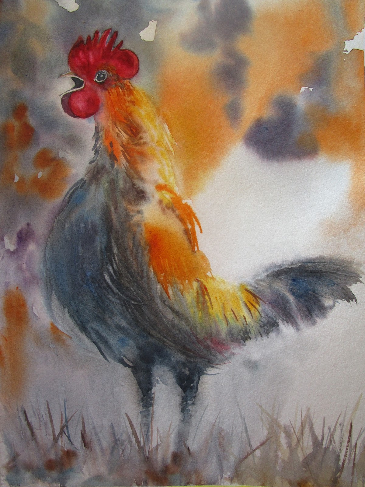 atelier-gladis-le-journal-caquetage-coqs-et-poules-l-aquarelle