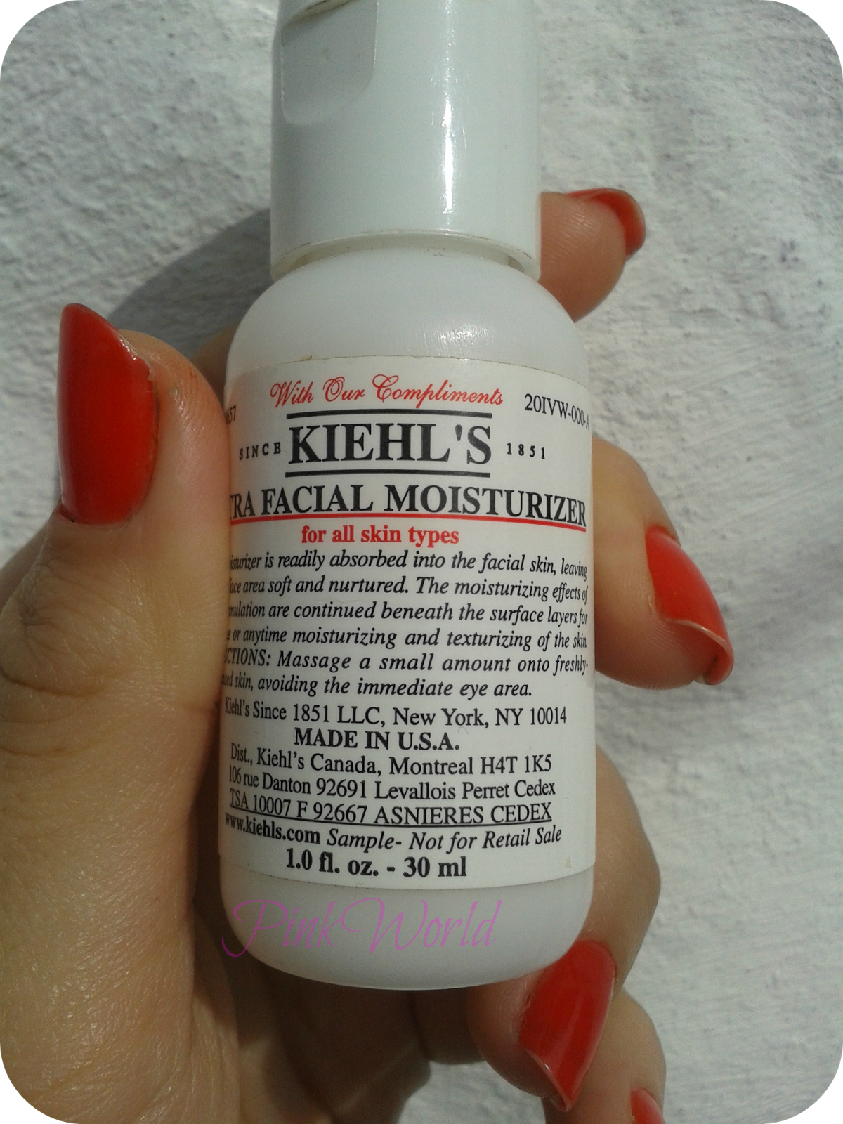 PinkWorld Review Ultra Facial Moisturizer de Kiehl's