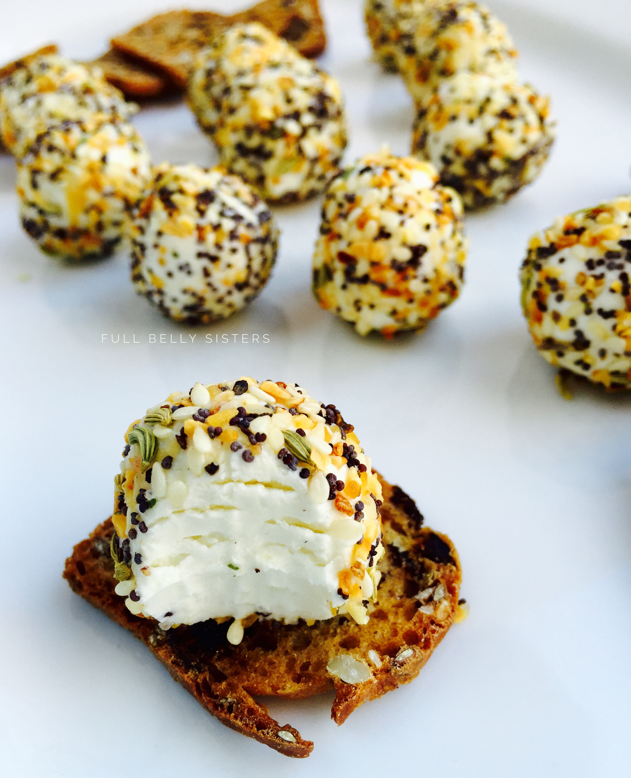 Everything Bagel Goat Cheese Truffles