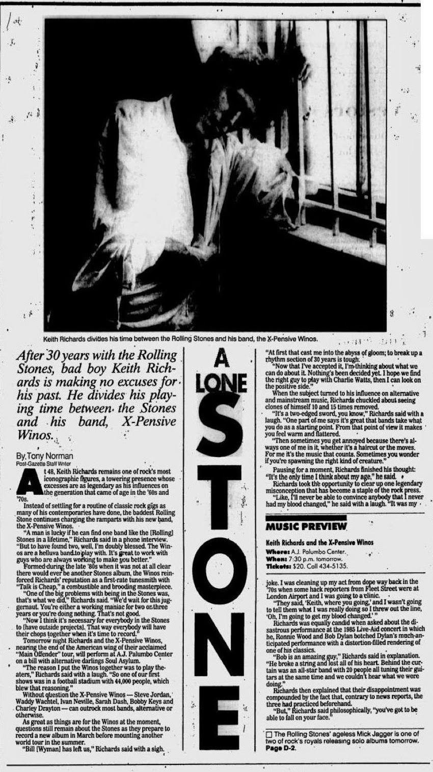 Yesterdays Papers of The Rolling Stones Concert Previews & Concert