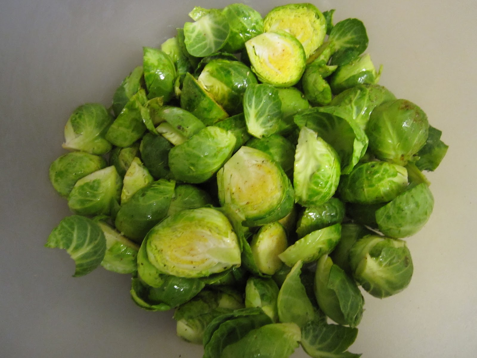 Pretty Penny Roasted Brussel Sprouts With Red Wine Vinagrette