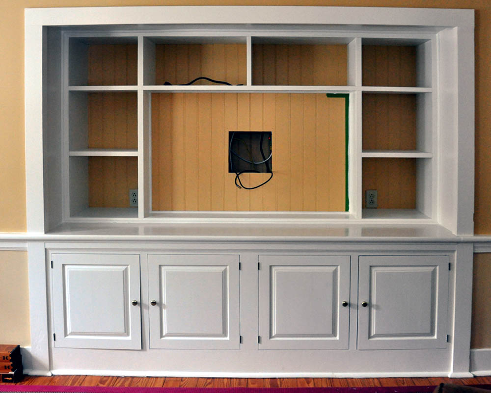 Turning A Bedroom Closet Into A Entertainment Center With