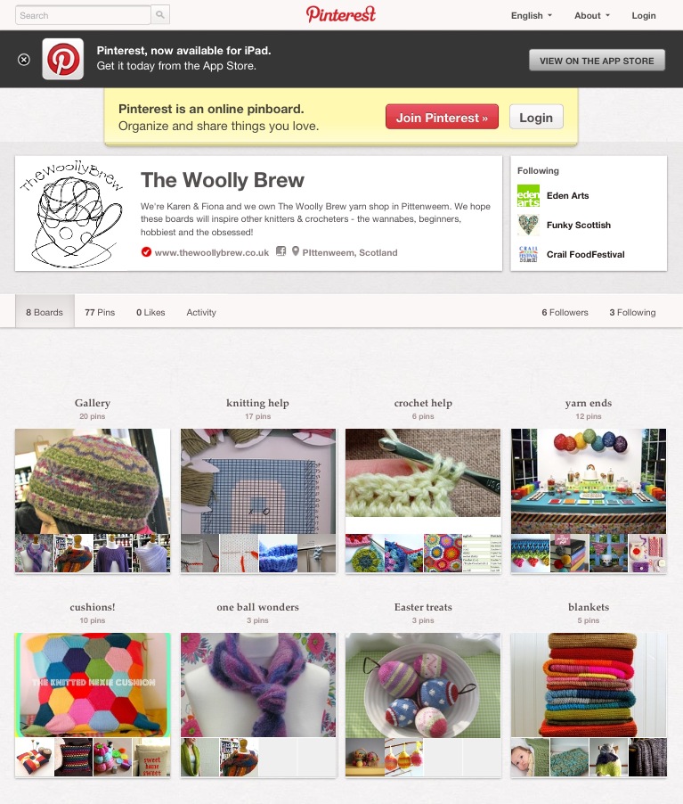 The Woolly Brew our virtual notice boards