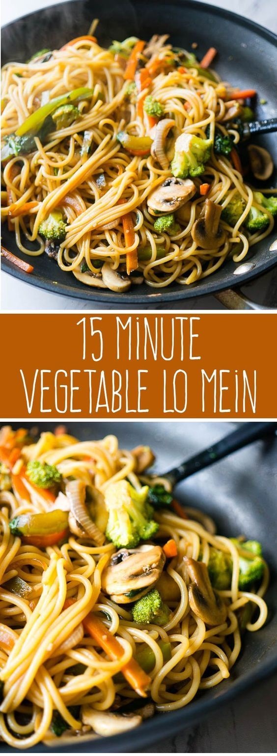 15 minute vegetable lo mein