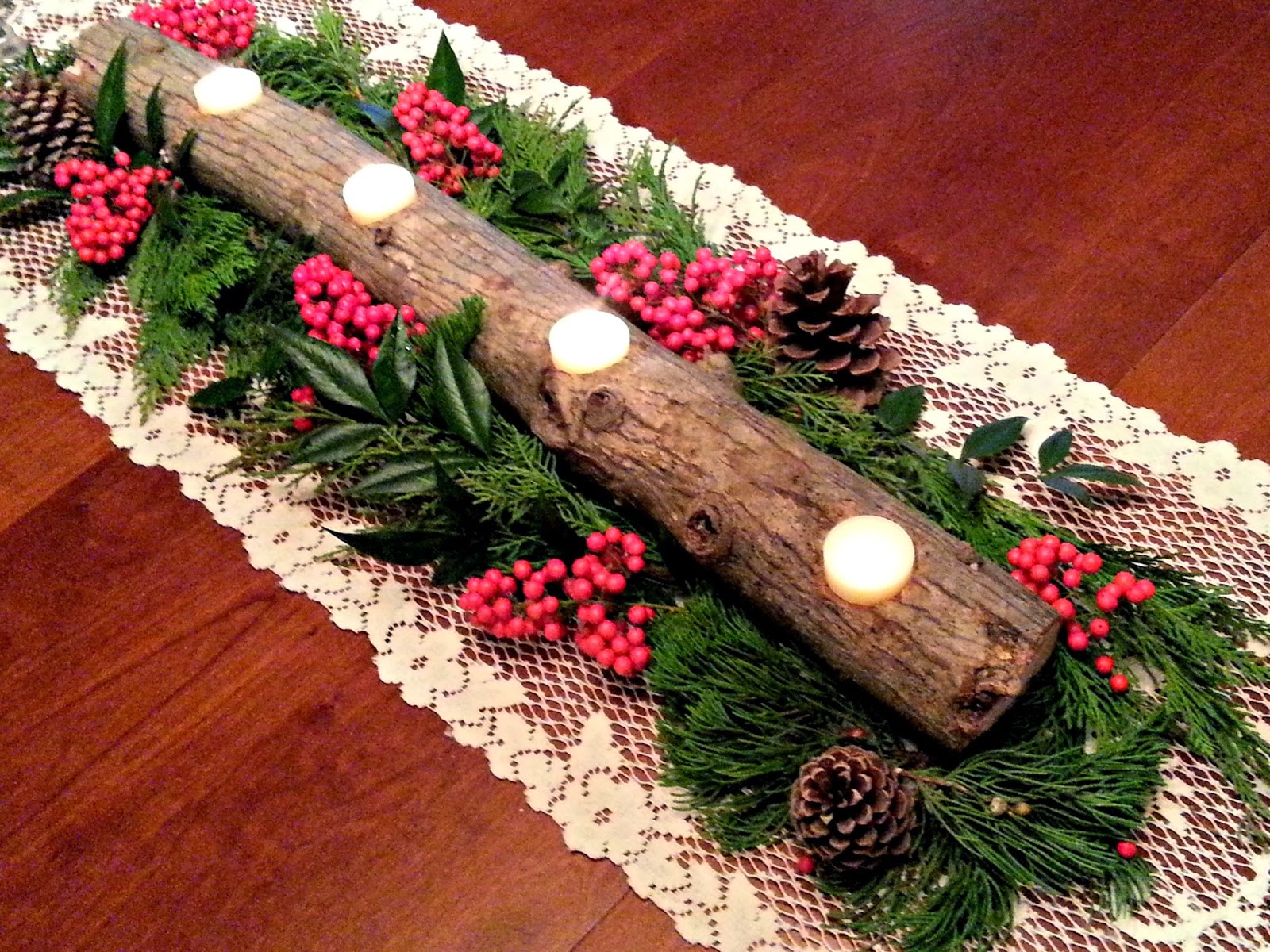 DIY Yule Log Candle Holder Fresh Eggs Daily® with Lisa Steele