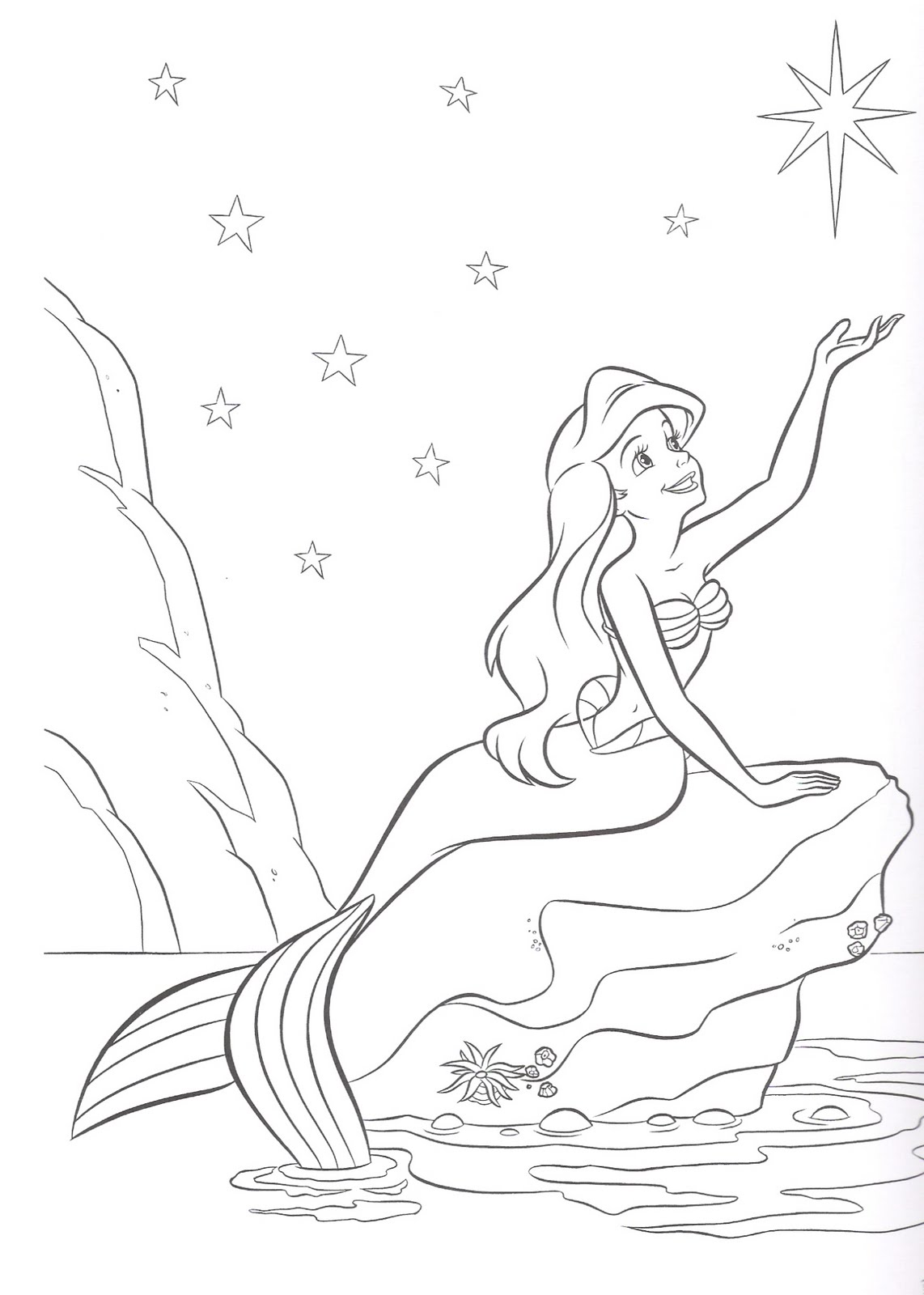Coloring Mermaids Princesas Disney Ms dibujos para colorear de quotLa Sirenitaquot