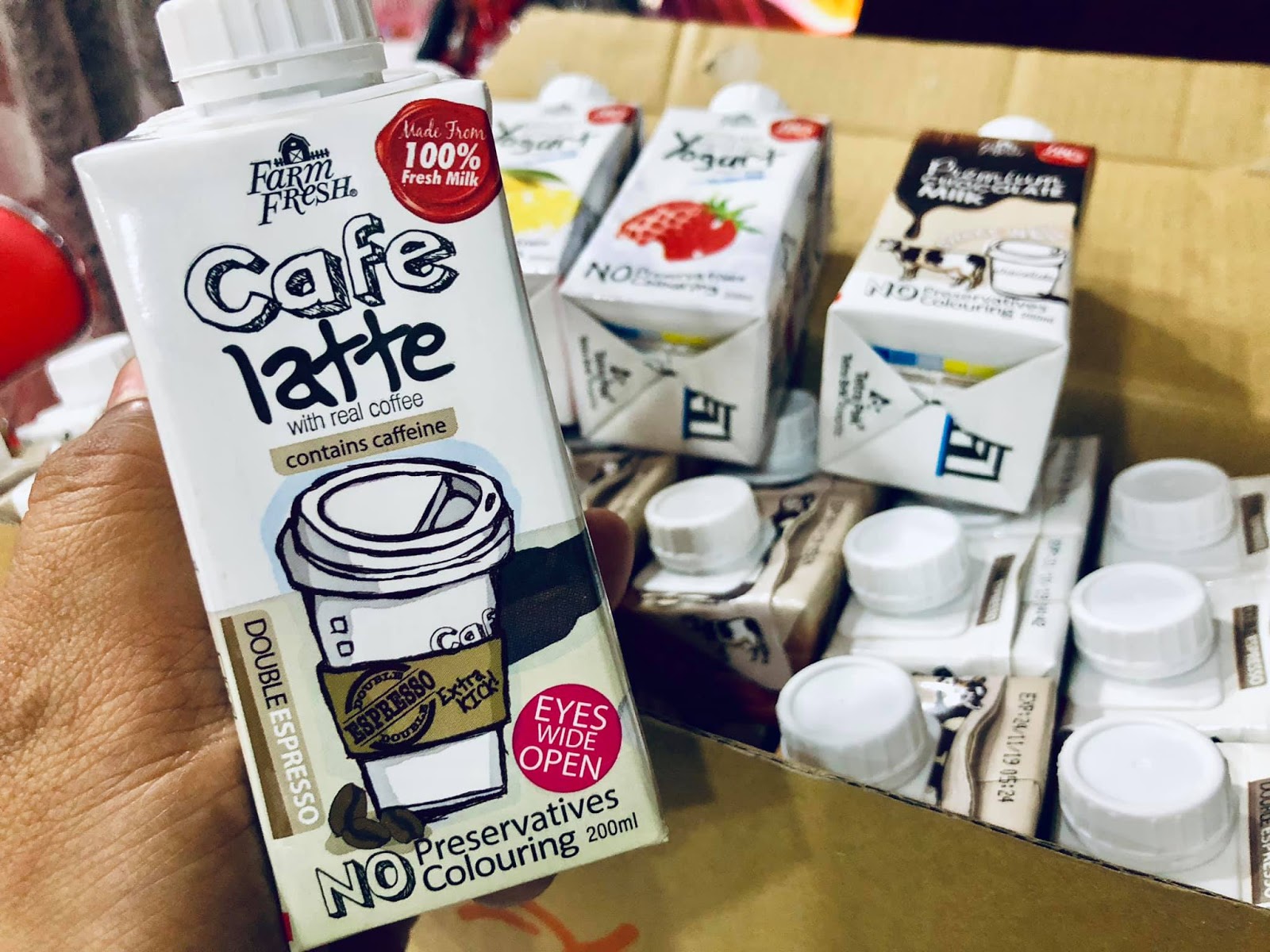 SUSU UHT FARM FRESH SIS SUKA CAFE LATTE, SEDAP!