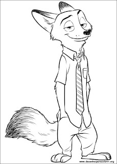 Zootopia para colorir