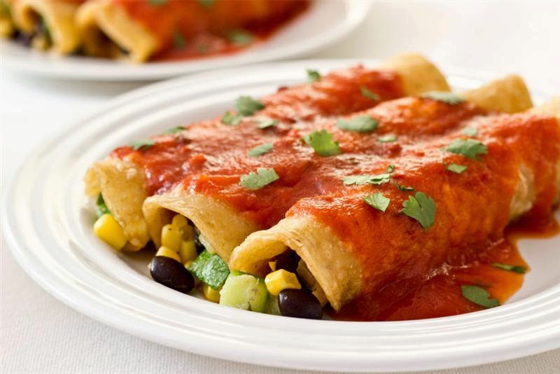 Black Bean, Corn & Zucchini Enchiladas... HAERR TRIPPIN'
