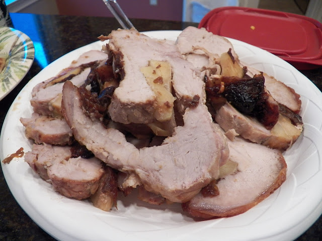 Pork Loin stuffed with Apples and Prunes
