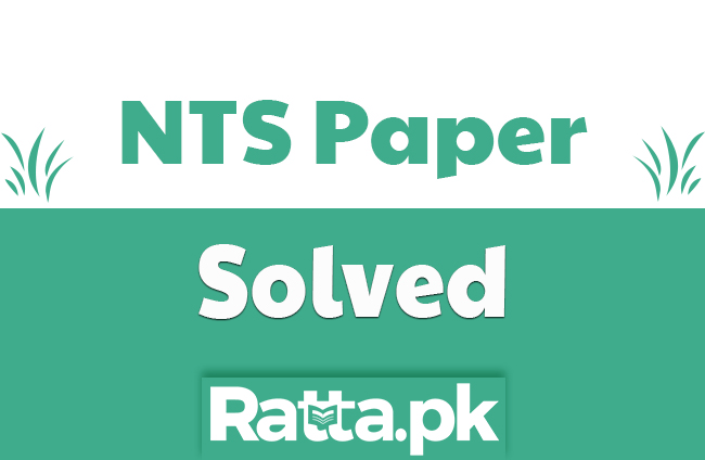 NTS JUNIOR Auditor (BPS-11) Solved Paper 2019