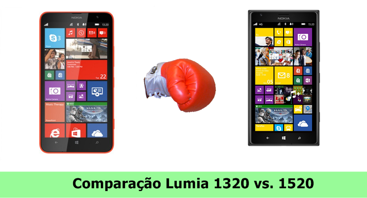 Comparação Nokia lumia 1320 vs. Lumia 1520