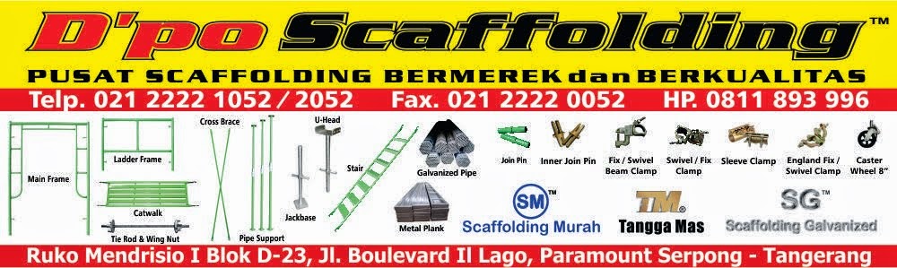 Jual Scaffolding Tangerang - Sewa Scaffolding Tangerang - Scaffolding Murah Tangerang