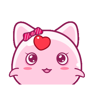 LINE Creators' Stickers - Slime Peach Cat lovely attack Example with ...