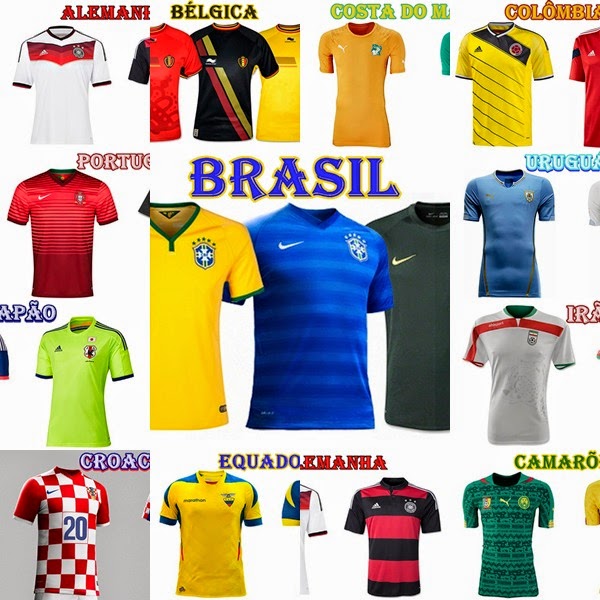Dr. Deo de Freitas VEJA as Camisas de todas as Seleções que estarão na Copa do Mundo 2014 Dr. Deo de Freitas VEJA as Camisas de todas as Seleções que estarão na Copa do Mundo 2014