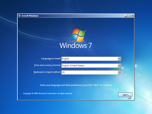 Windows 7 Ultimate language and other preferences
